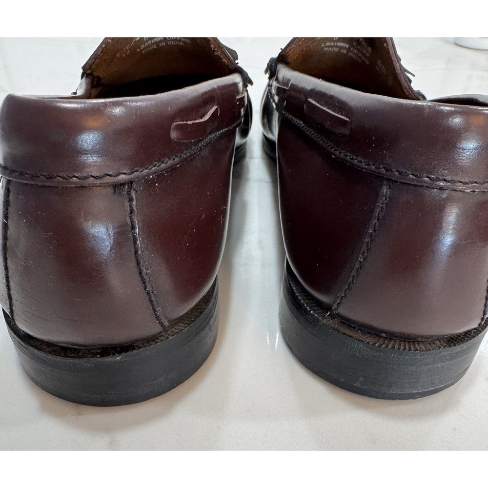 Men's Oakton Classic Tassel Loafers 13 D Deep Burgandy Brown Work Classic - Picture 4 of 8